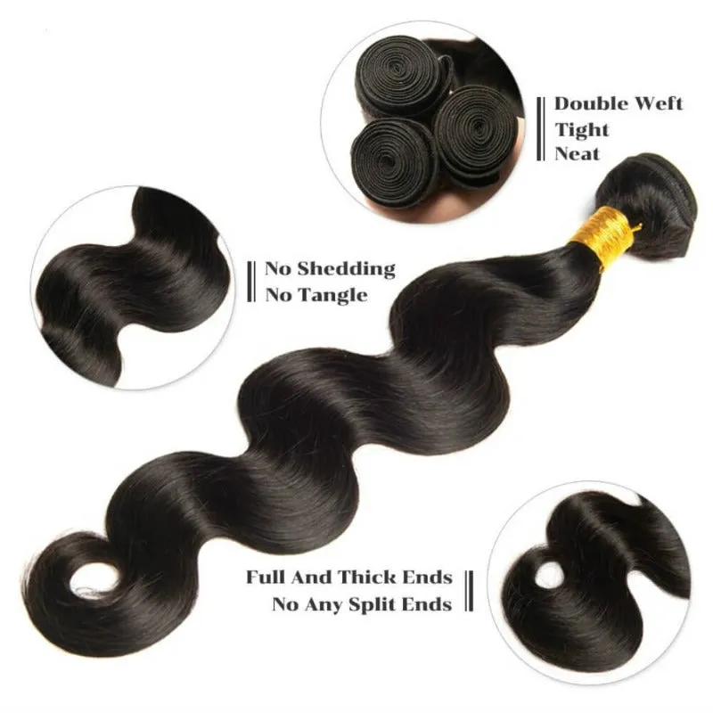100% Virgin Remy Body Wave Natural Hair