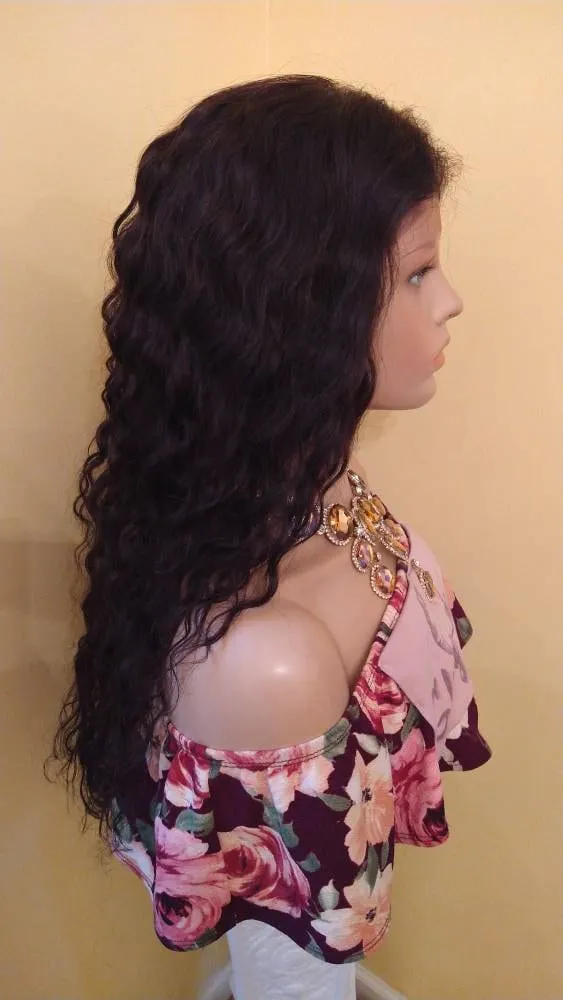 13x4 Loose Wave Frontal Wig | 24" HD Transparent Lace Front Wigs | 100% Brazilian Human Hair | Wet & Wavy|African American Wig | Glory Tress