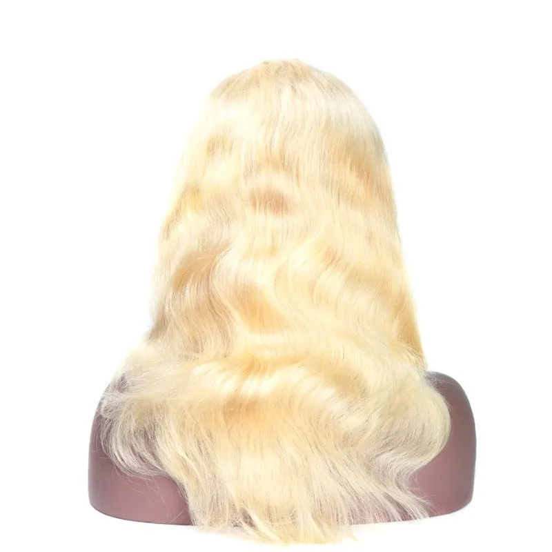13x4 Transparent Lace Blonde 613 Body Wave Wig Frontal 100 Human Hair Wig
