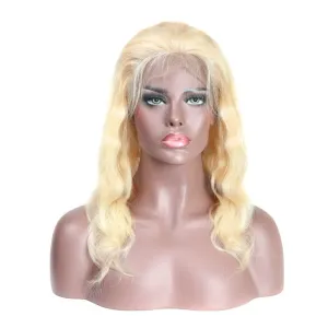 13x4 Transparent Lace Blonde 613 Body Wave Wig Frontal 100 Human Hair Wig