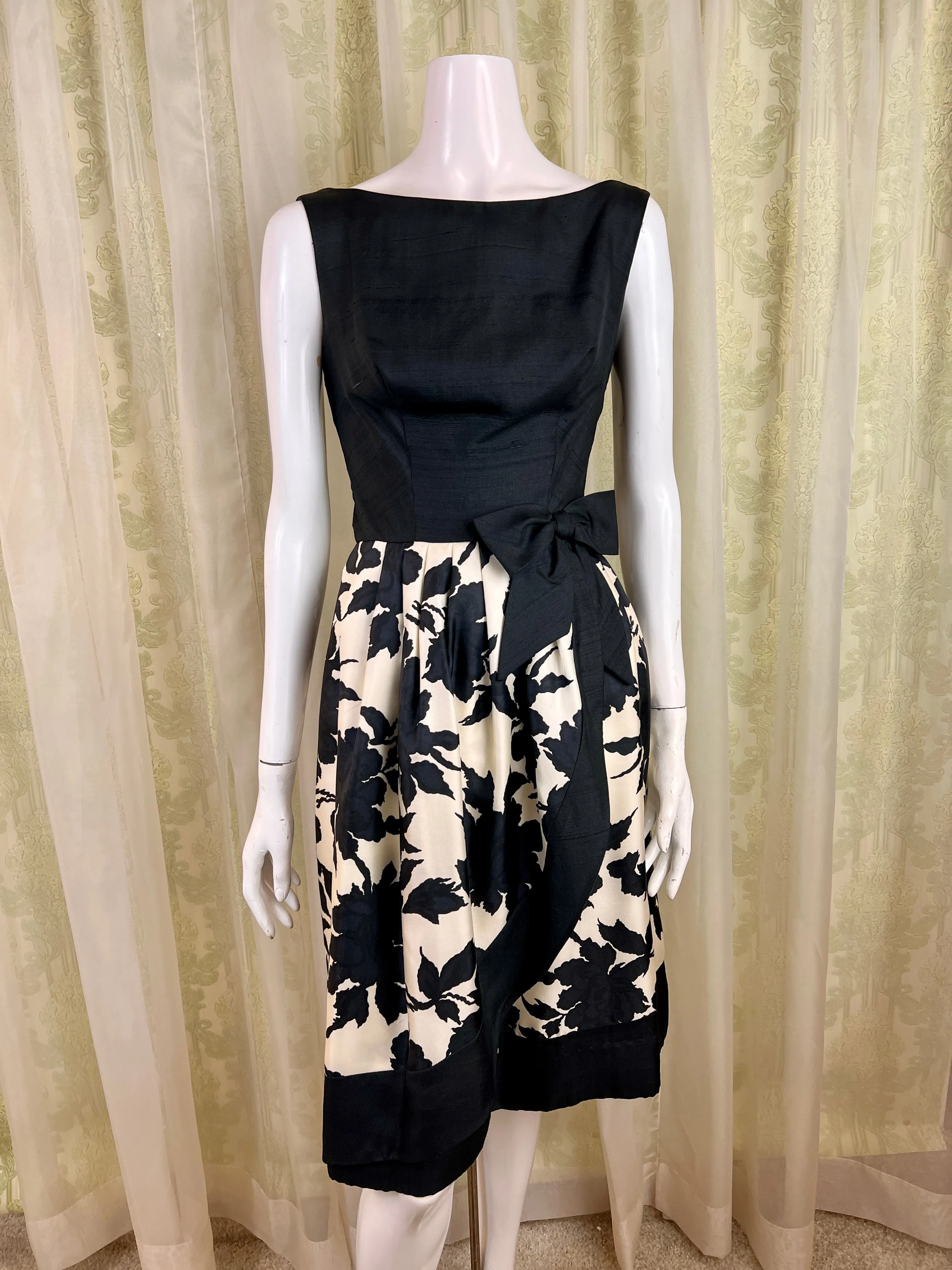 1950's Floral Cocktail Dress