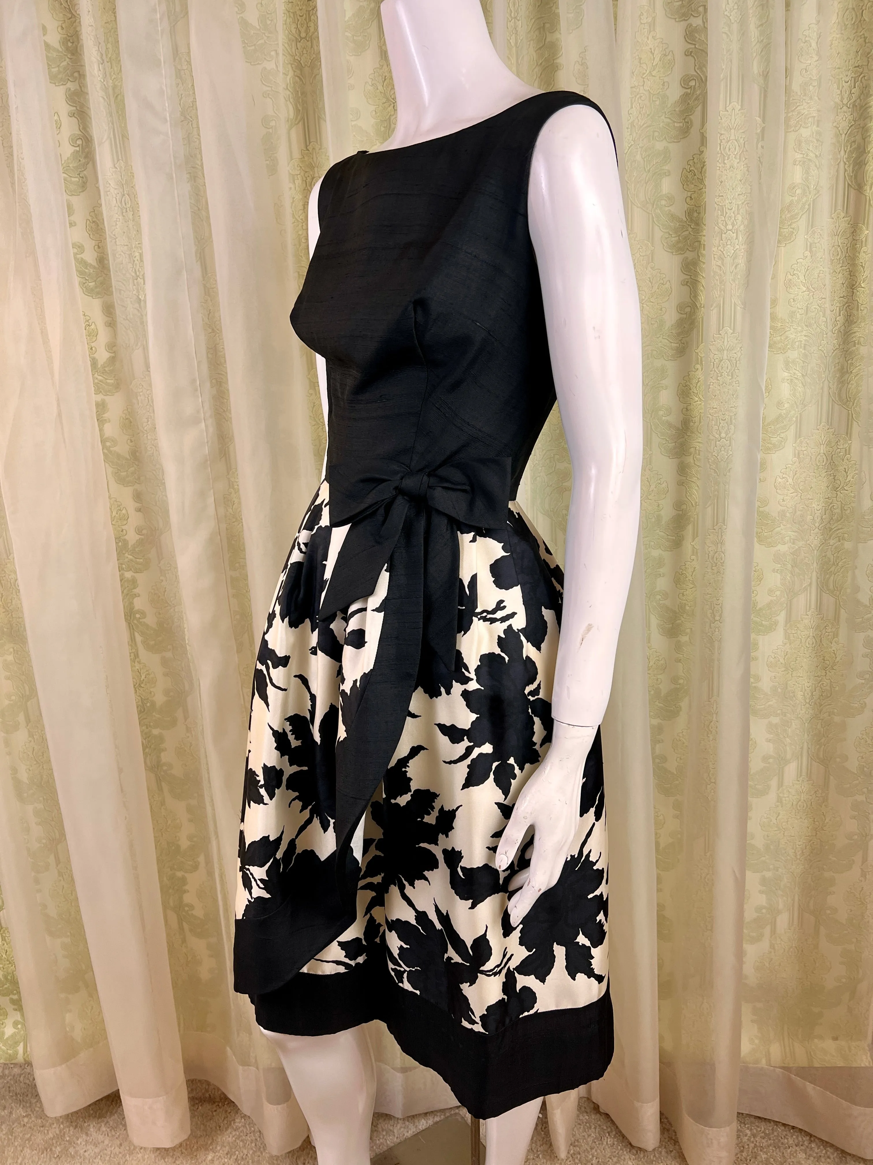 1950's Floral Cocktail Dress