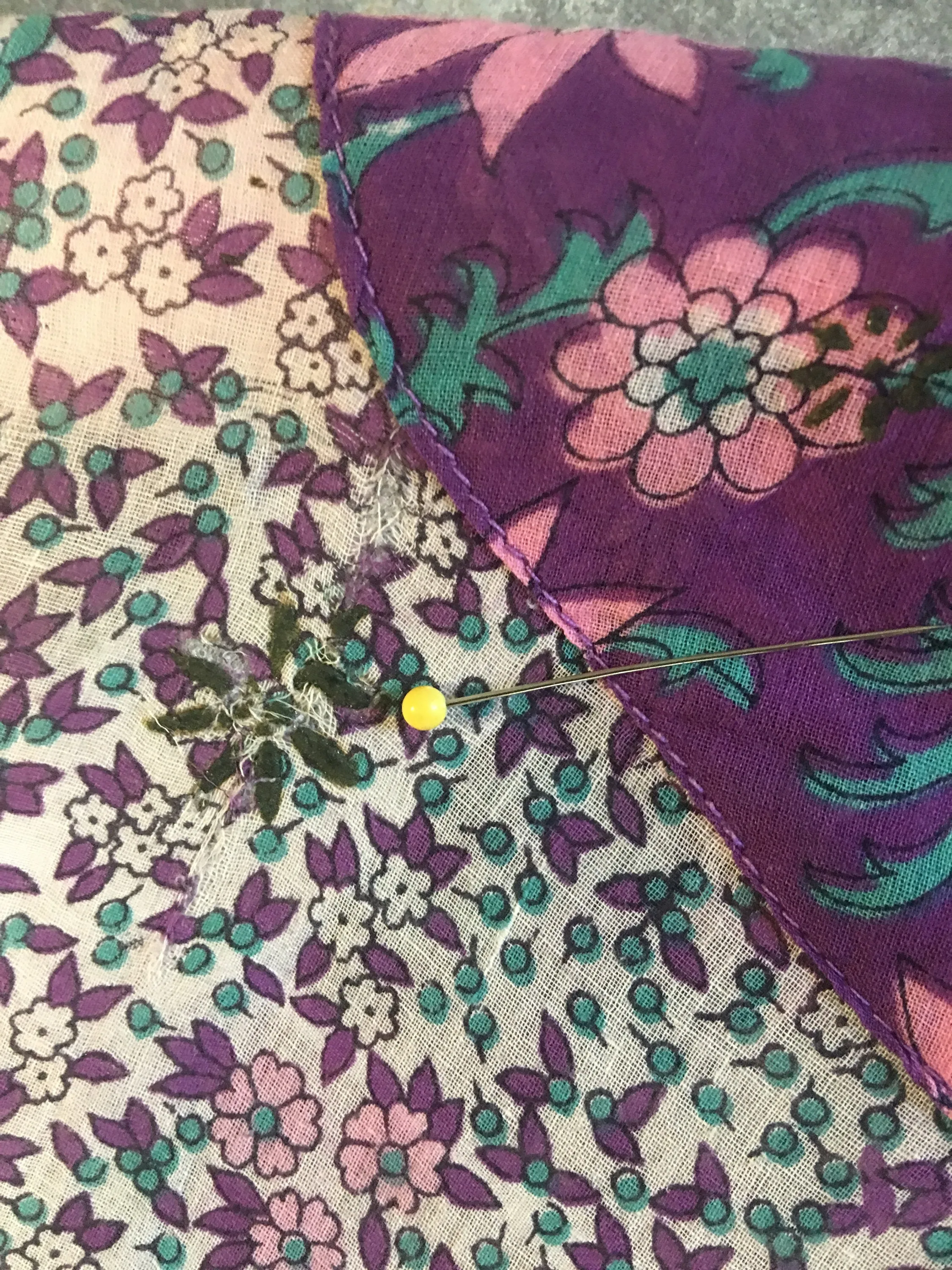 1970s Adini caftan cactus print INDIAN COTTON small  | new spring summer