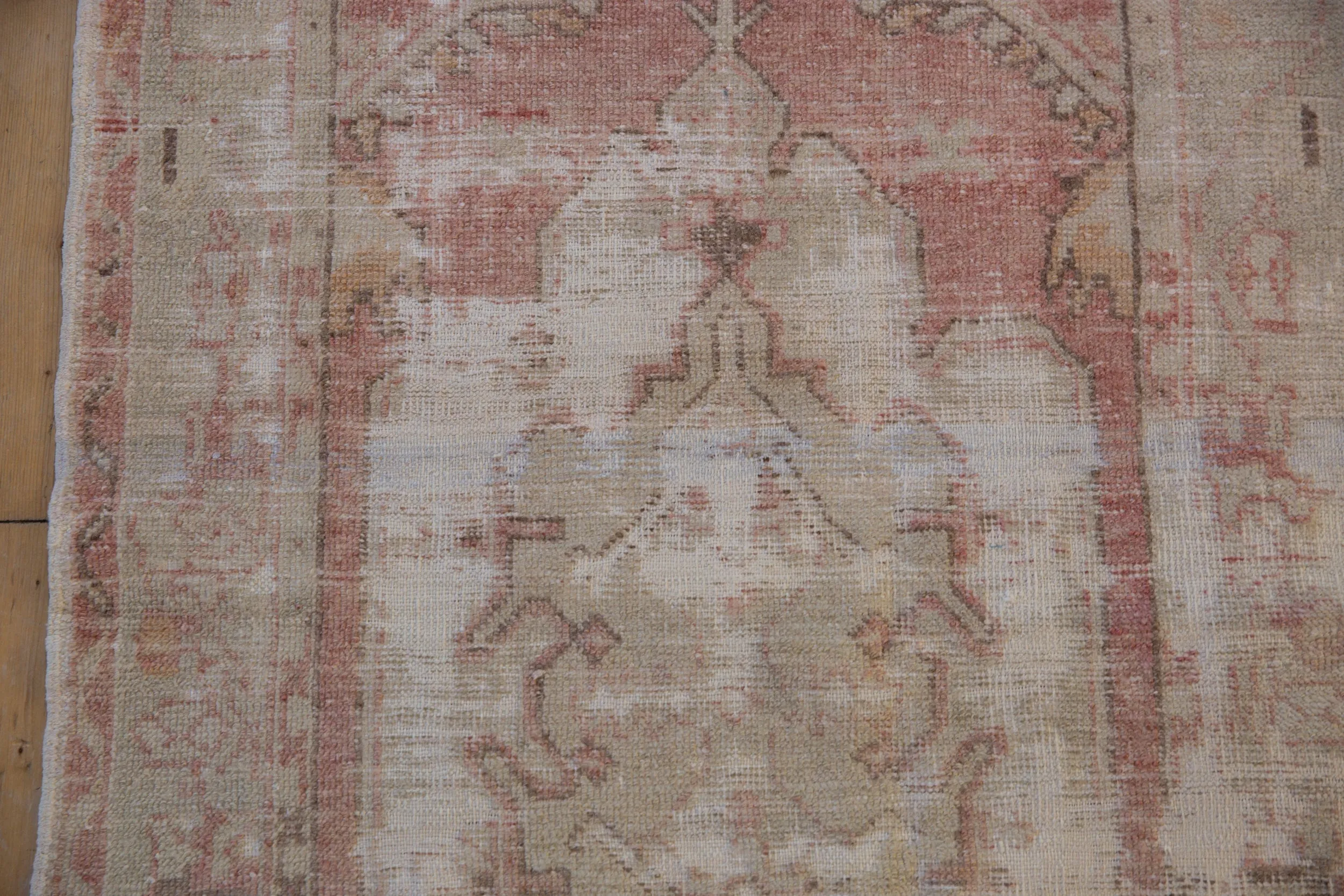 2.5x5 Vintage Distressed Oushak Rug Runner