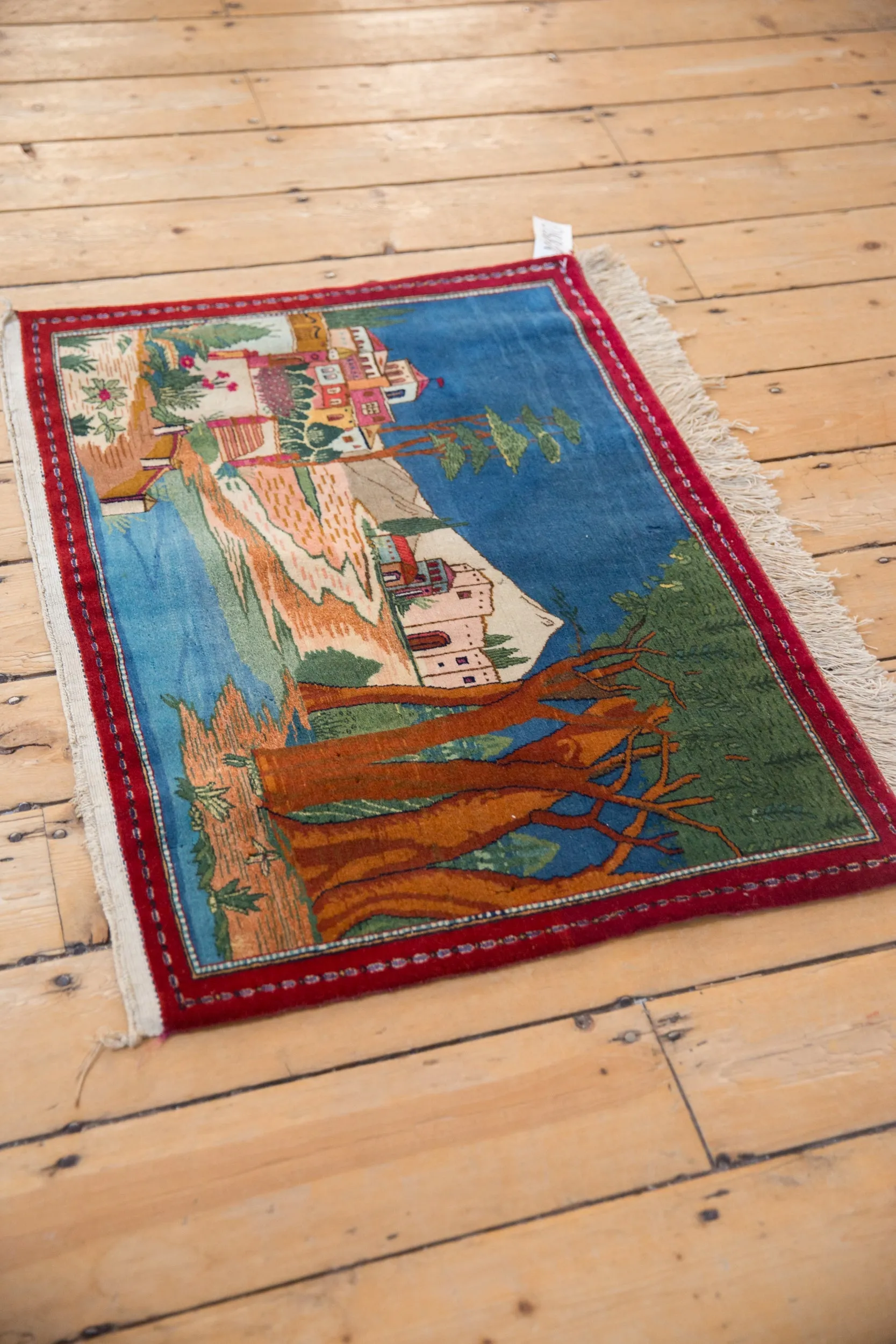 2x3 Vintage Kashan Rug Mat