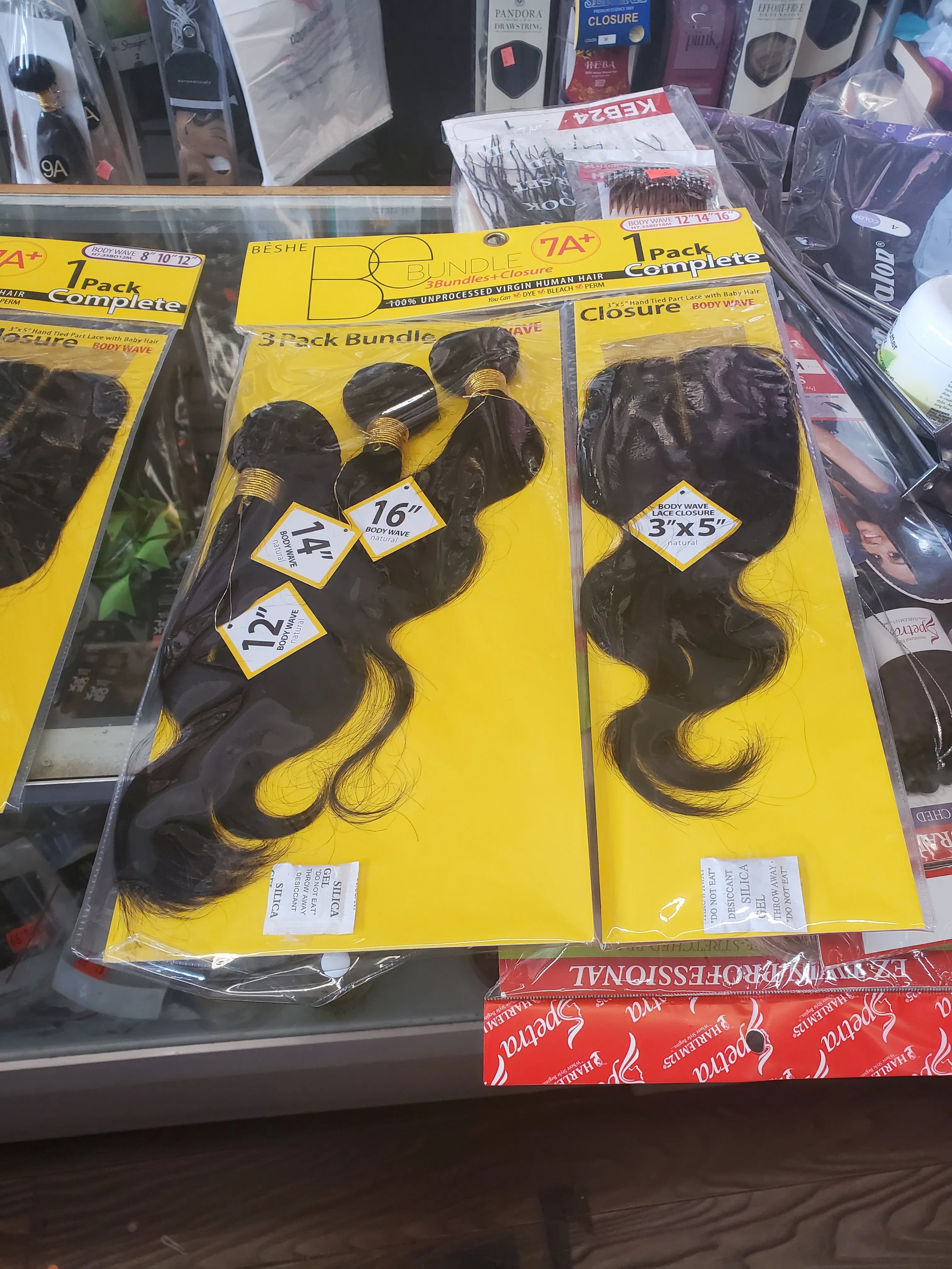 3 Pcs Brazilian body wave hair & closure