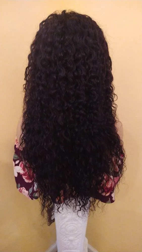 30" Wet & Wavy Lace Front Wig HD Lace 100% Unprocessed Human Hair Wig African American Wig Glory Tress Wigs- GLORIFY