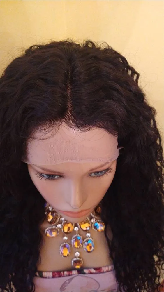 30" Wet & Wavy Lace Front Wig HD Lace 100% Unprocessed Human Hair Wig African American Wig Glory Tress Wigs- GLORIFY