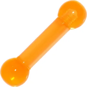 4 Gauge Sunshine Orange UV Acrylic Straight Barbell