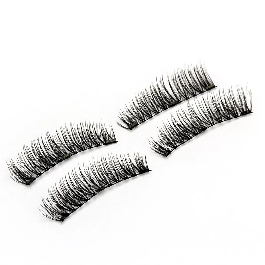 6D Magnetic Eyelashes   3 Magnets Soft Hair Natural Tapered