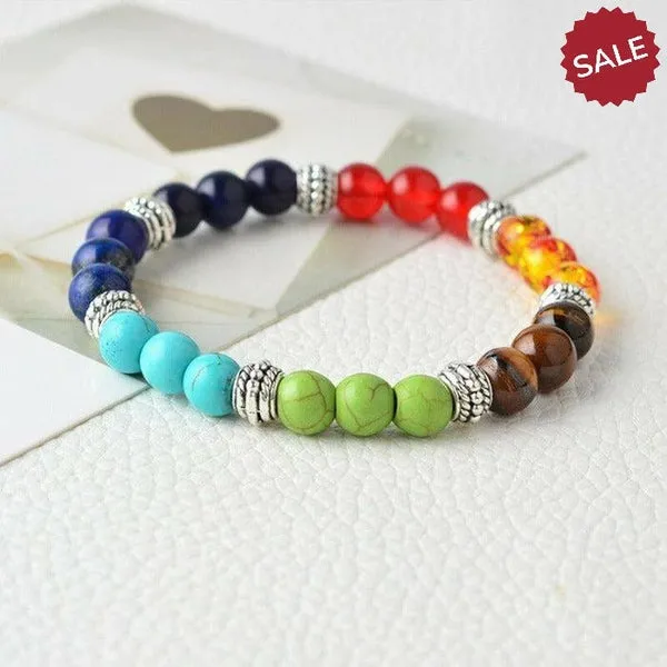 7 Chakra Reiki Natural Gemstone Bracelet