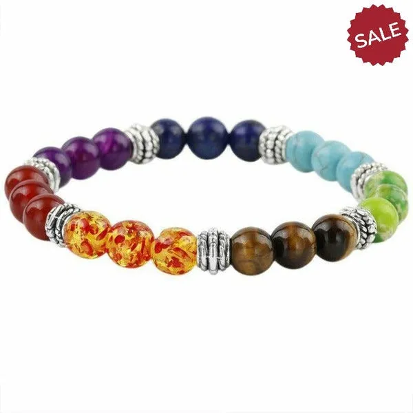 7 Chakra Reiki Natural Gemstone Bracelet