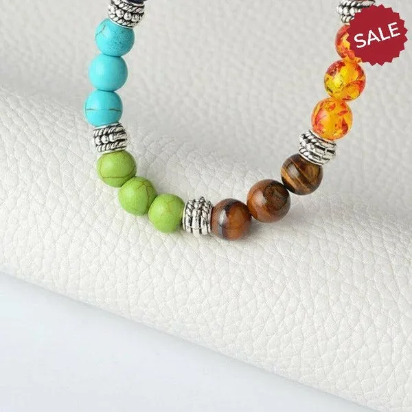 7 Chakra Reiki Natural Gemstone Bracelet