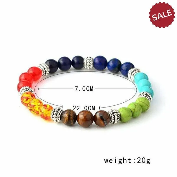 7 Chakra Reiki Natural Gemstone Bracelet
