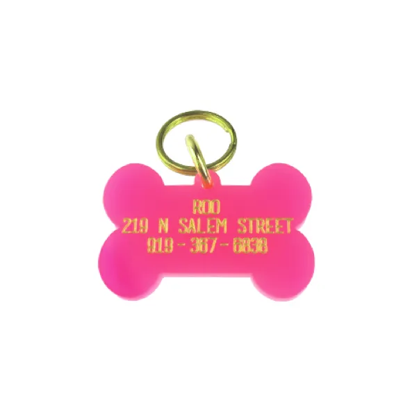 Acrylic Dog Bone Tag