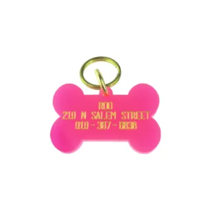 Acrylic Dog Bone Tag