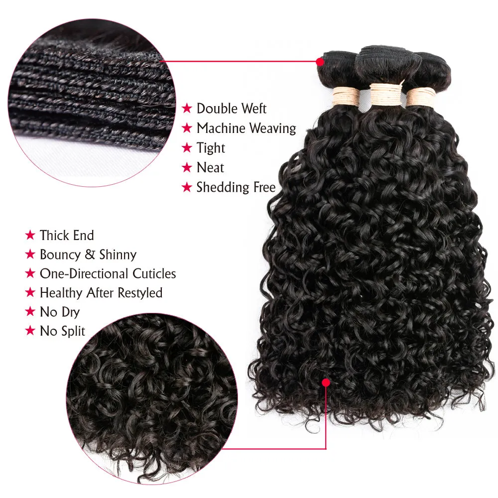 Affordable Hair Jerry Curl 1 Bundle Natural Black 100 Human Hair extensions