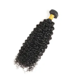 Affordable Hair Jerry Curl 1 Bundle Natural Black 100 Human Hair extensions