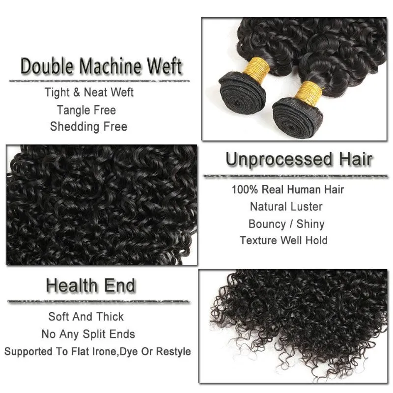 Affordable Hair Jerry Curl 1 Bundle Natural Black 100 Human Hair extensions
