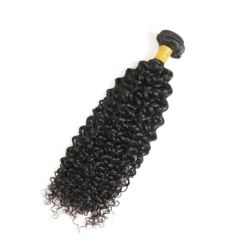 Affordable Hair Jerry Curl 1 Bundle Natural Black 100 Human Hair extensions
