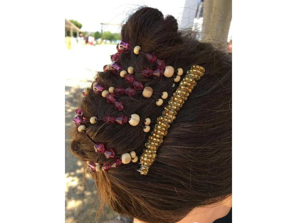 African Butterfly Wire Hair Clip - 9 Tong 663
