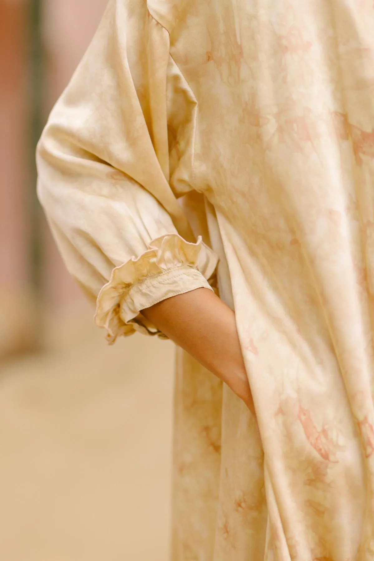 Allegra Joy, Rose Petal Dyed, Silk Gown