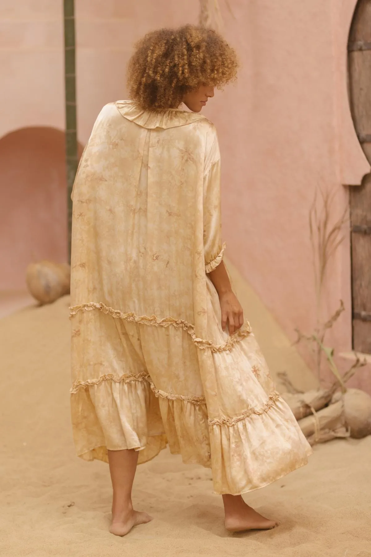 Allegra Joy, Rose Petal Dyed, Silk Gown