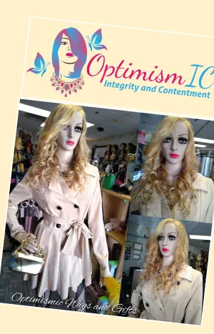 Amore $195 100% Honey Blonde Human Hair Body Wave Wigs 22inches Optimismic Wigs and Gifts West St Paul MN