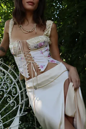 ANGELINA CORSET - VINTAGE ROSE