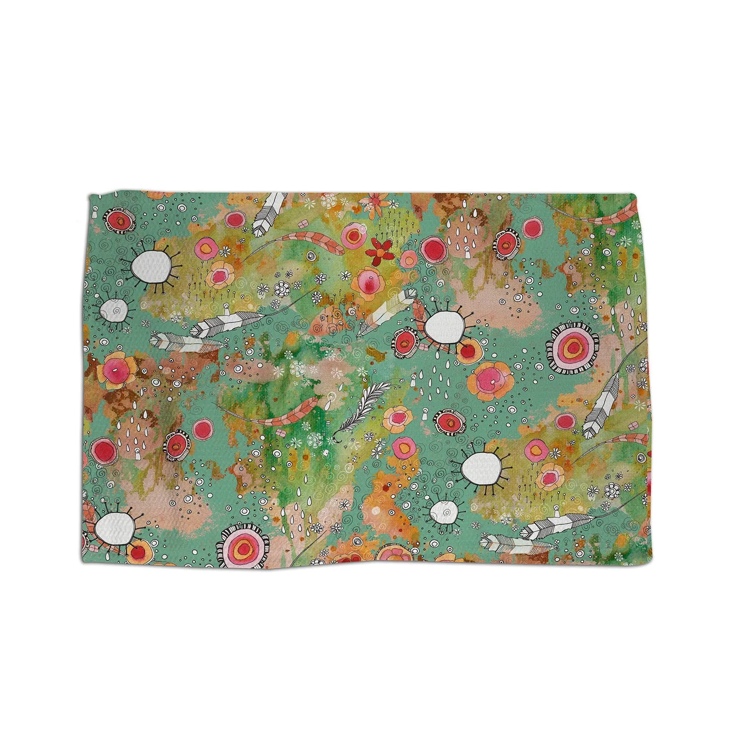 Area Rug 'Feathers, Flowers, Showers'
