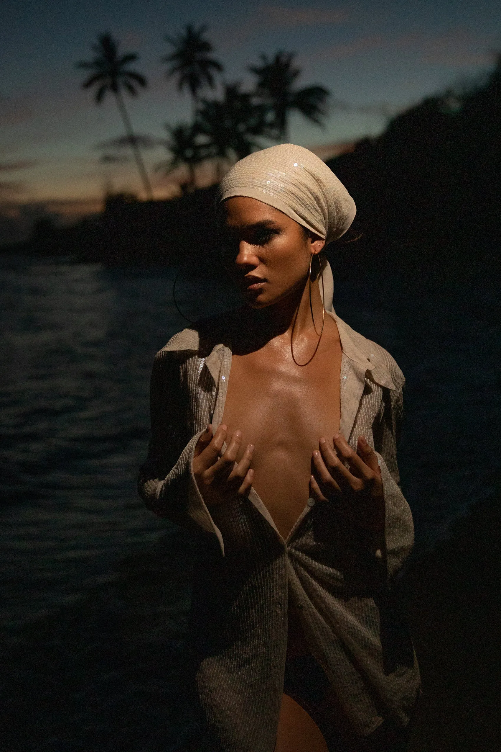 Aria Headscarf Nude