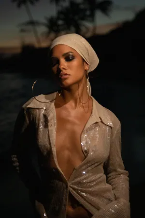 Aria Headscarf Nude