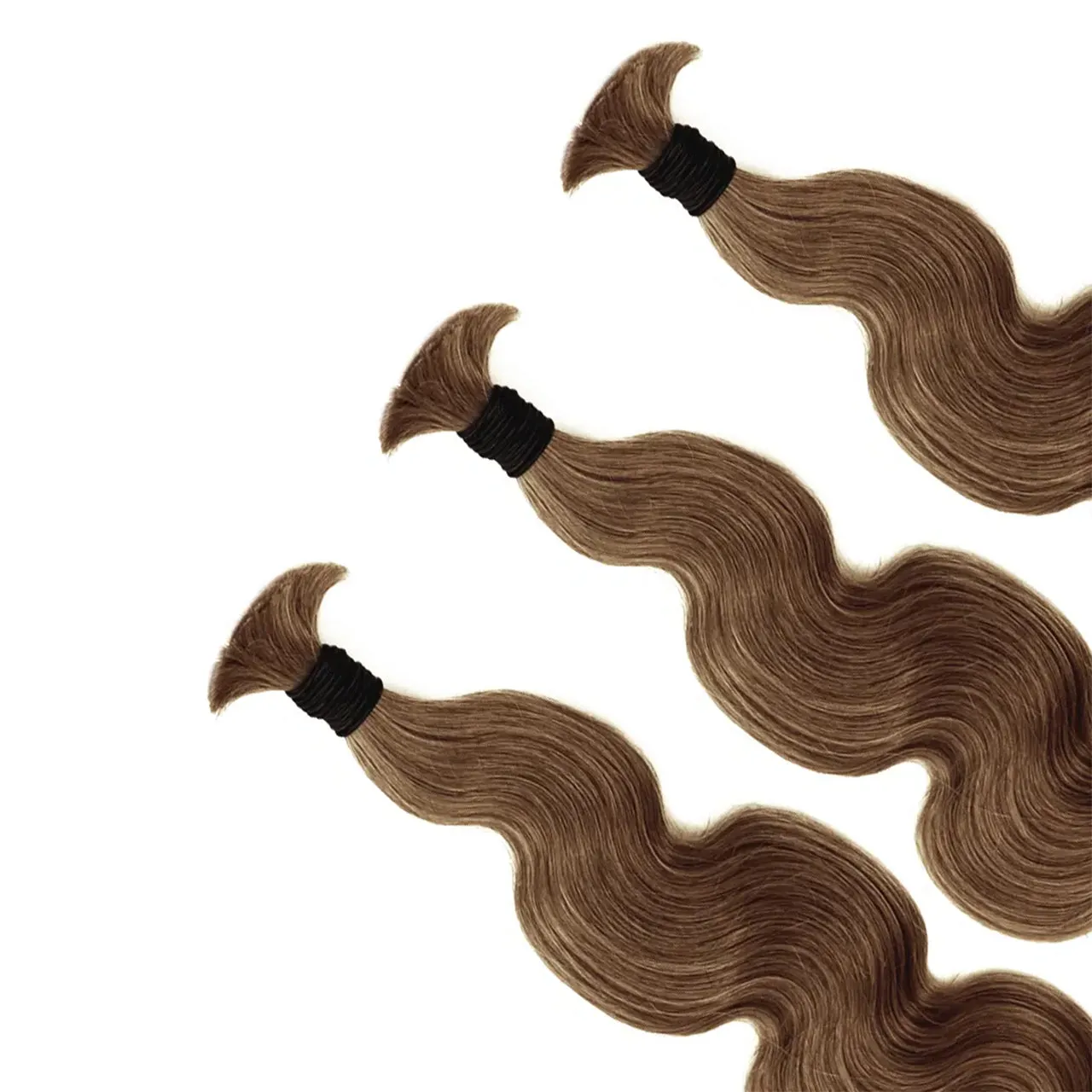 Auburn Brown Body Wave Boho Braids Bulk Hair for Braiding