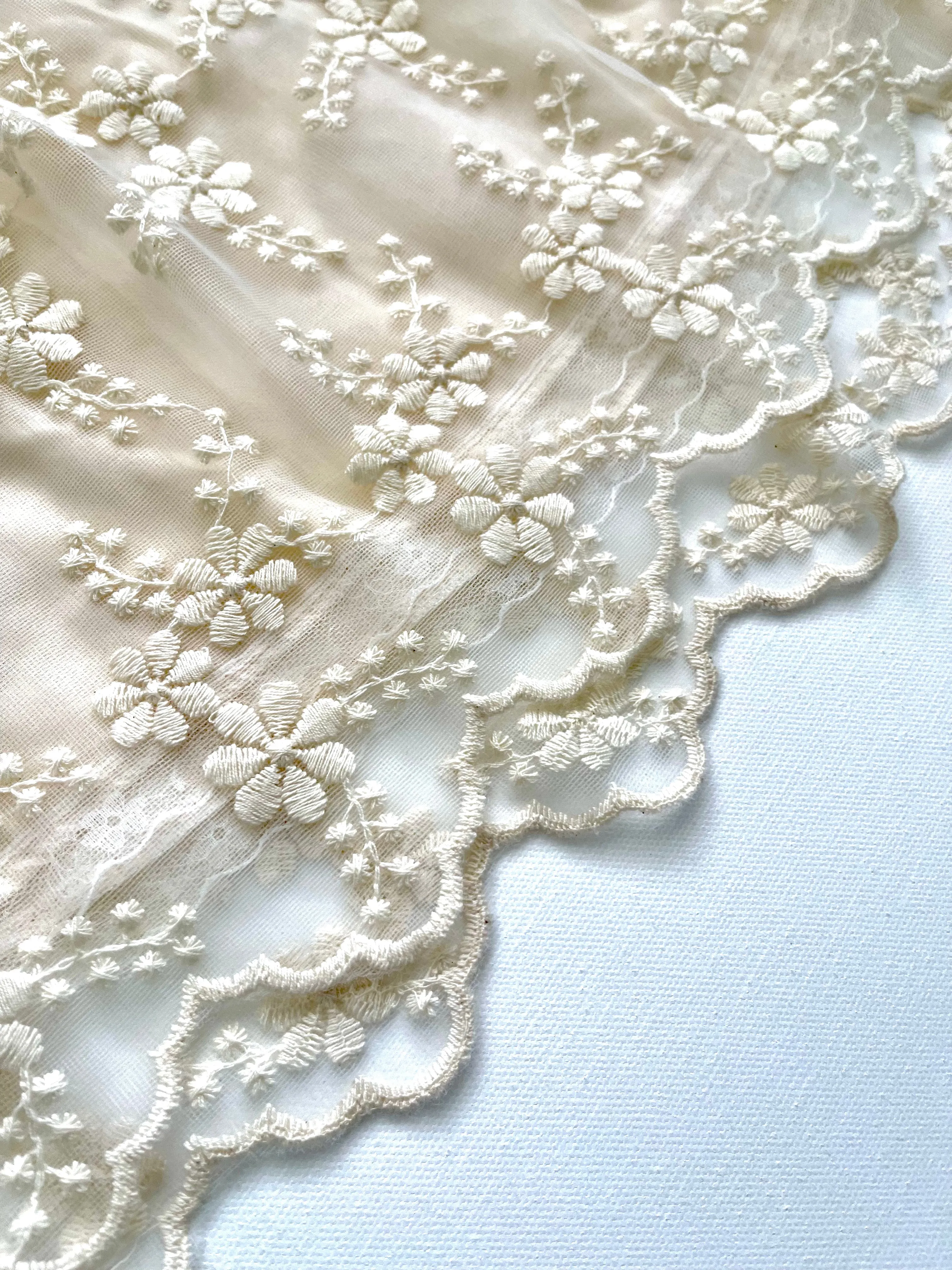 Beige Embroidered Girl Dress