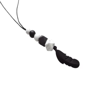 Black Feather Boho Necklace