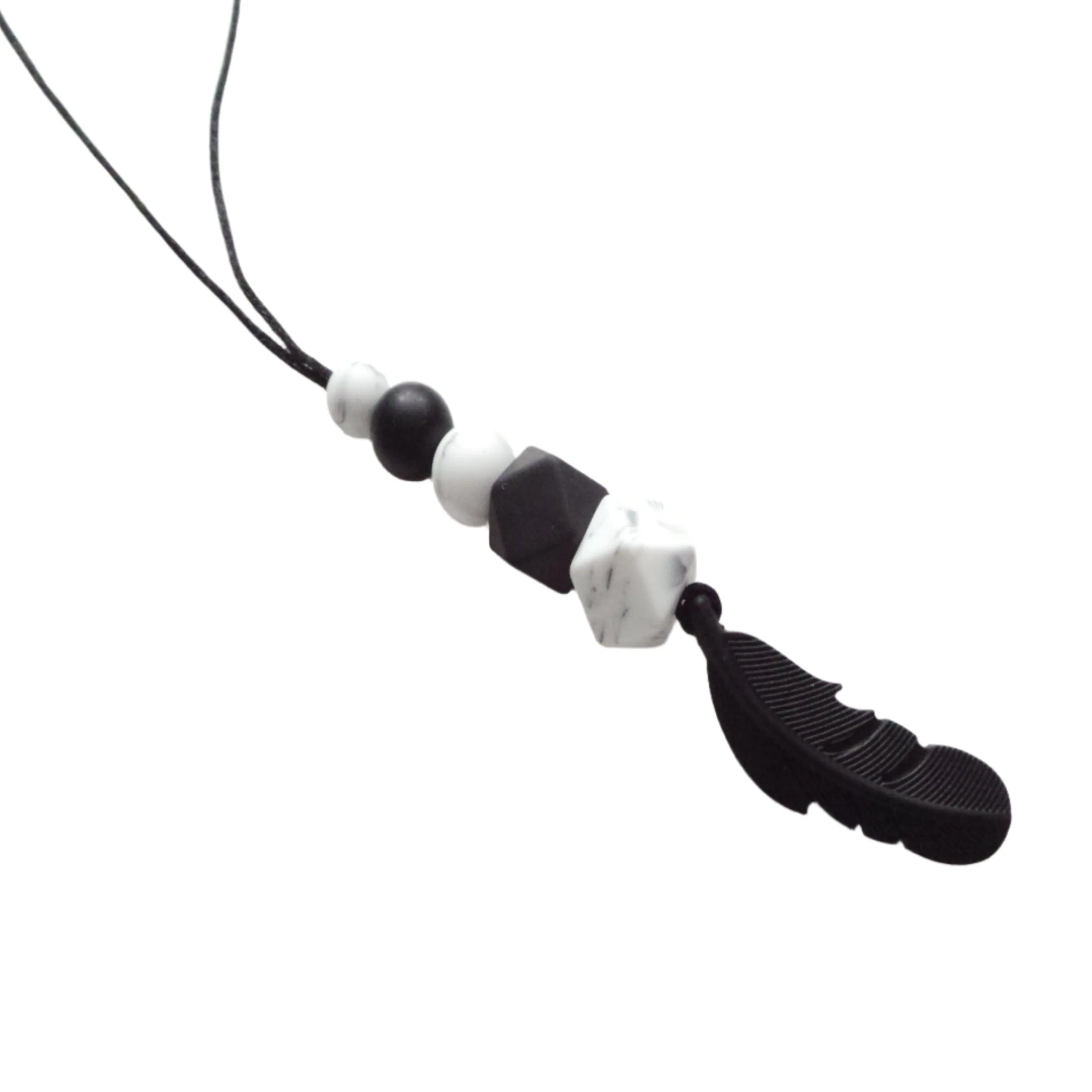 Black Feather Boho Necklace