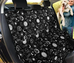 Black White Celestial 13 Car Pet Seat Cover