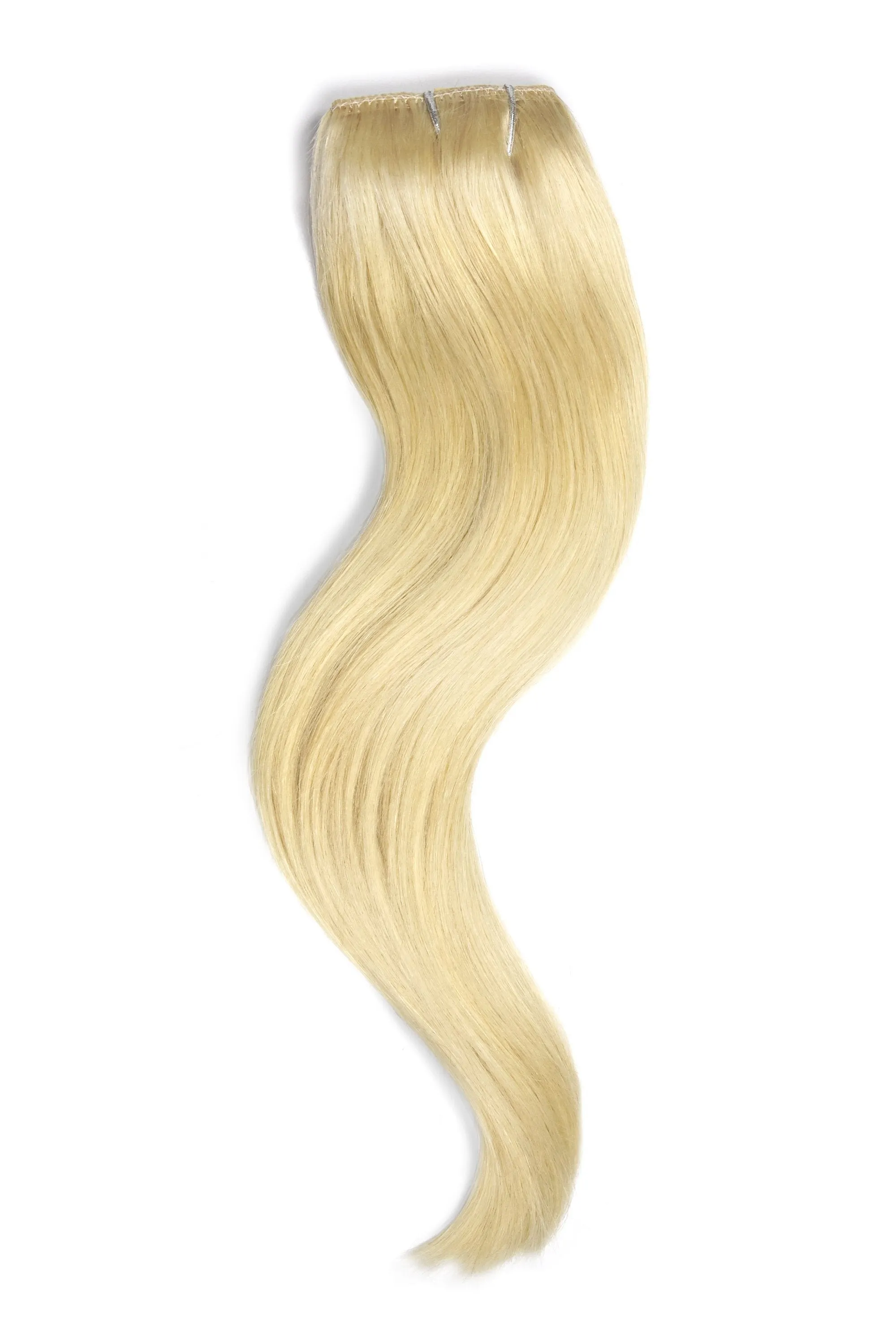 Bleach Blonde (#613) Quad Weft Clip In One Piece Hair Extensions