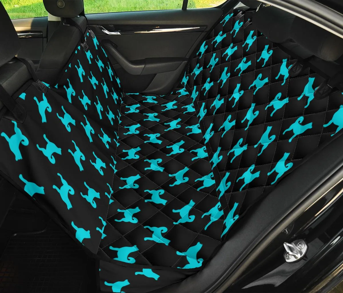 Blue dogs car seat covers