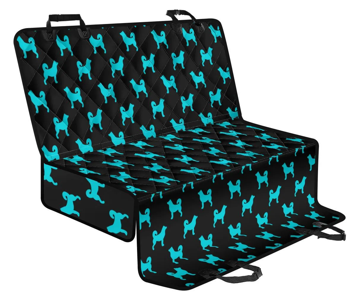 Blue dogs car seat covers