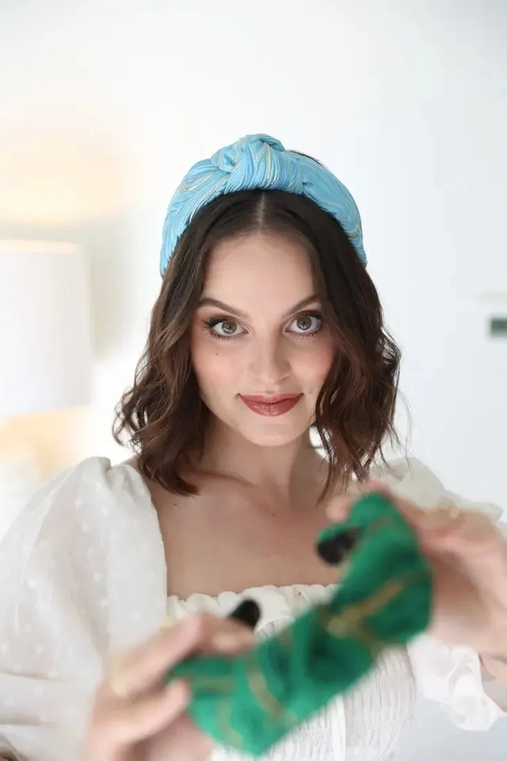 Blue Swirl Headband