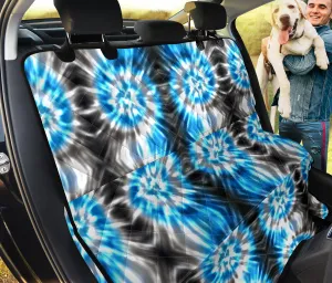 Blue Tie Dye Pet Car Back Seat Cover