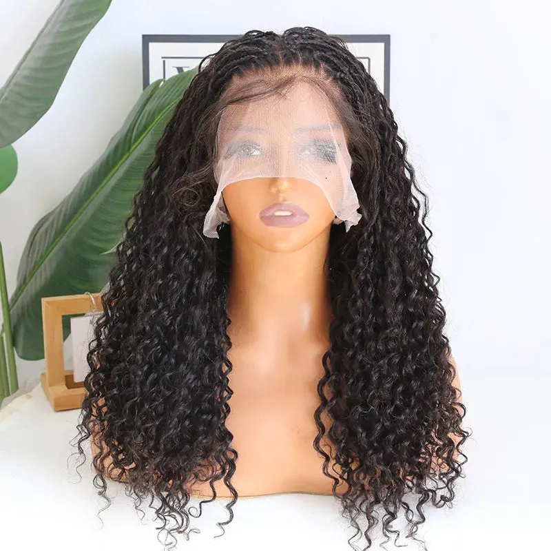 Bohemian Knotless HD Lace Human Hair Full Lace Braided Wig