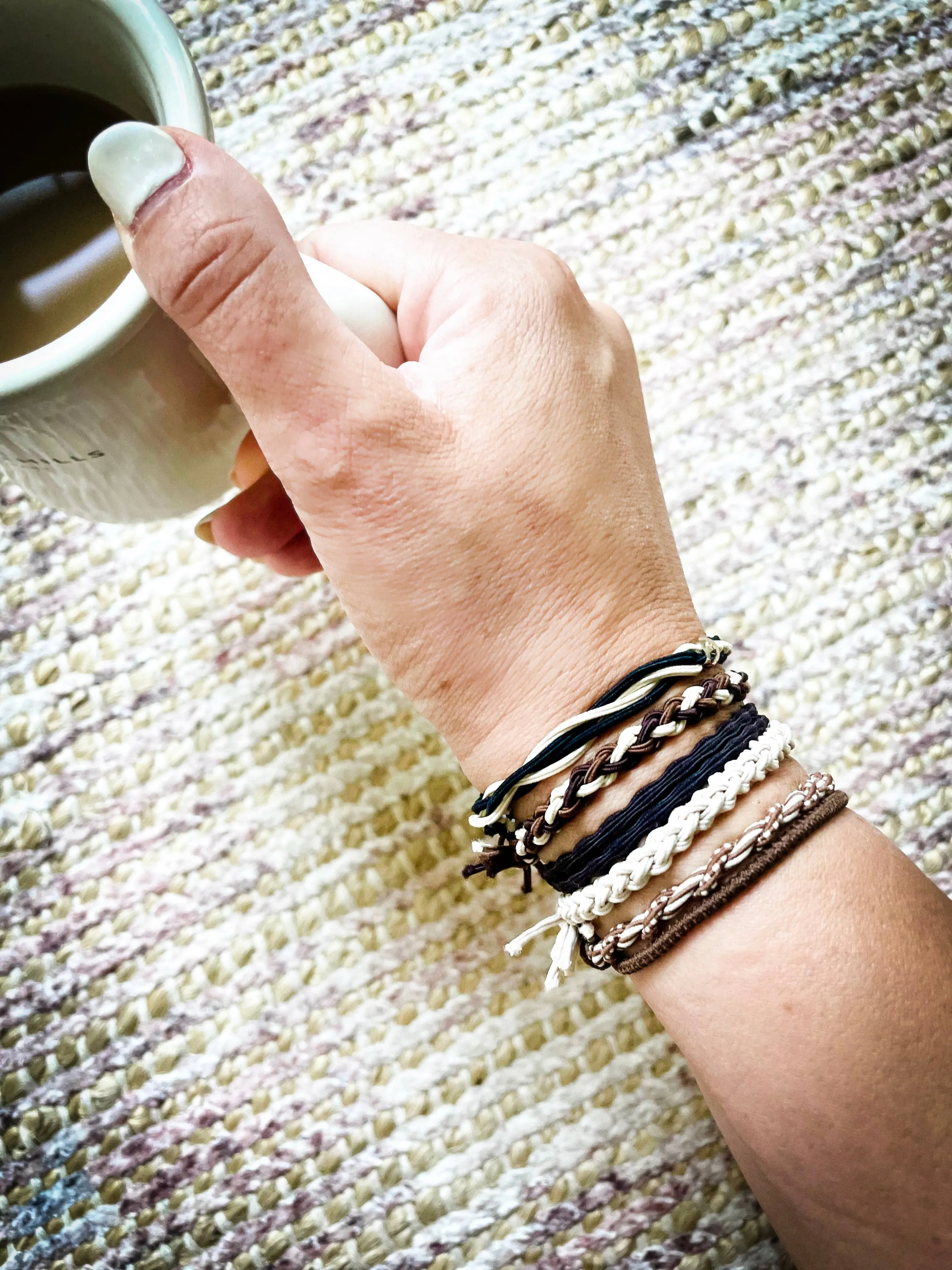Boho Hair Ties | Gray