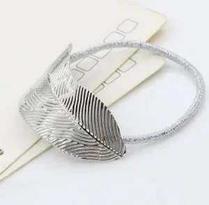 Boho Metal Leaf Hair Tie