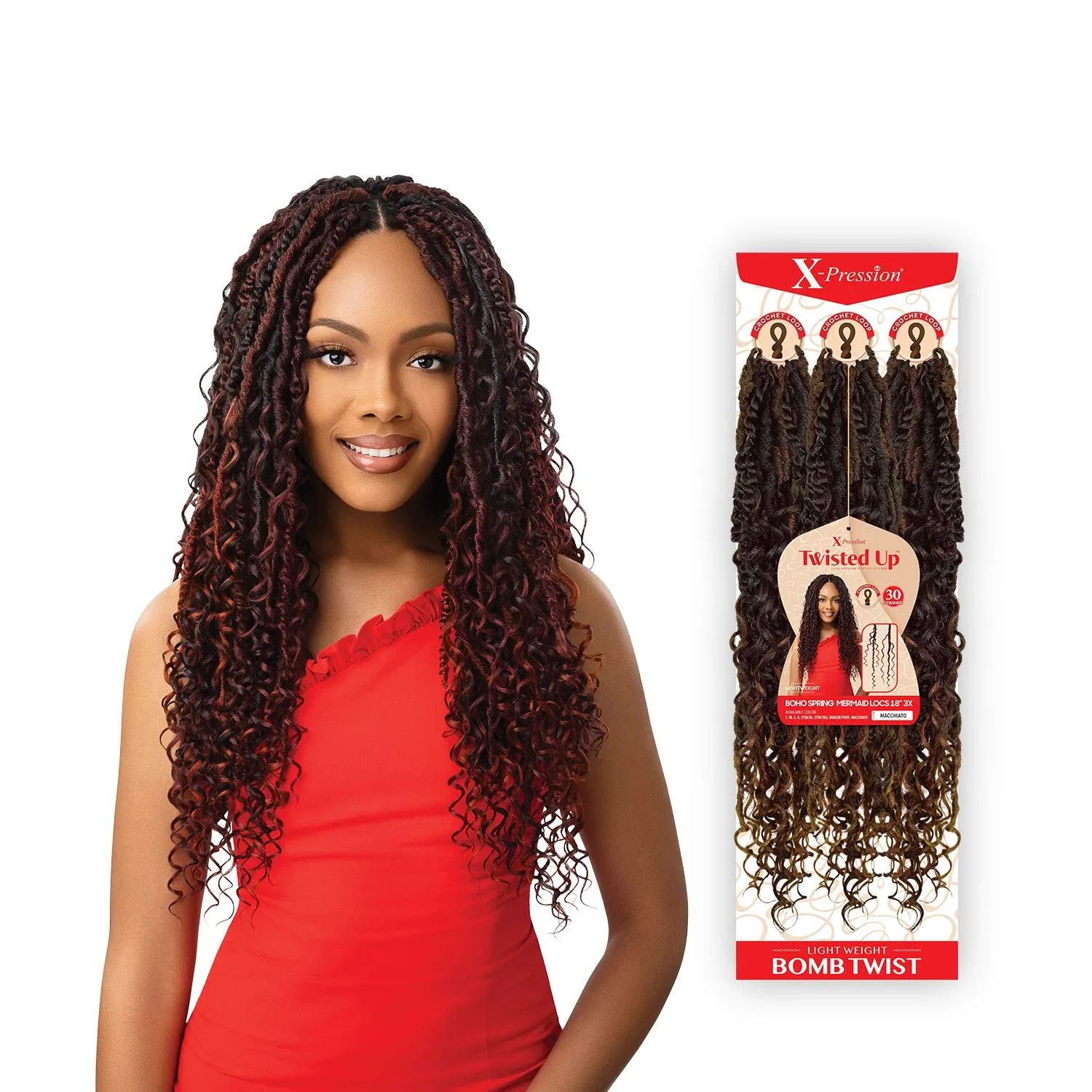 Boho Spring Mermaid Locs 18" 3X