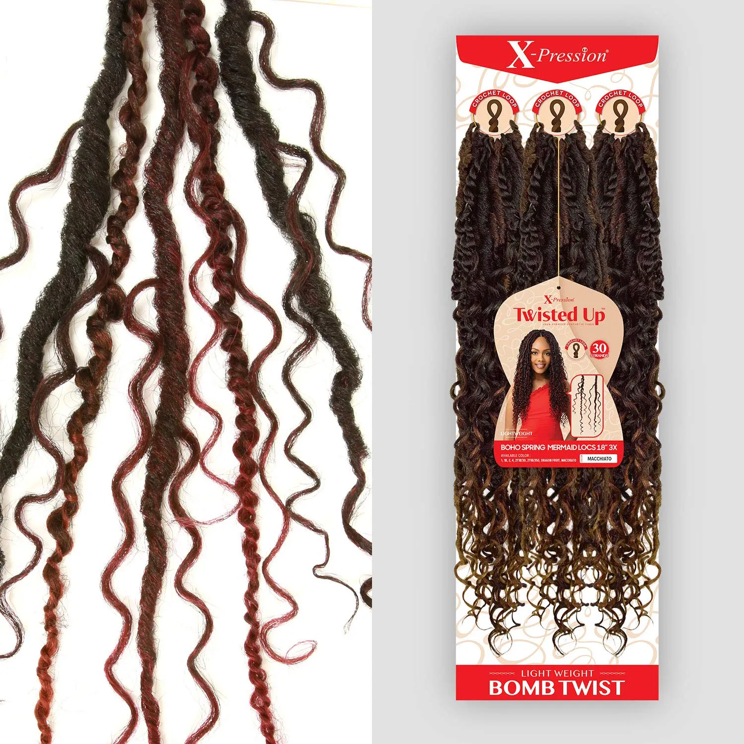 Boho Spring Mermaid Locs 18" 3X