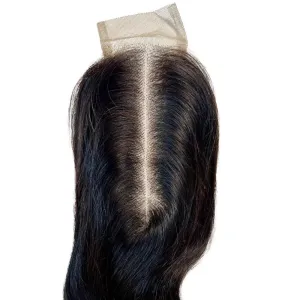 Brazilian Body Wave hair extensions 2x6 Transparent Closure