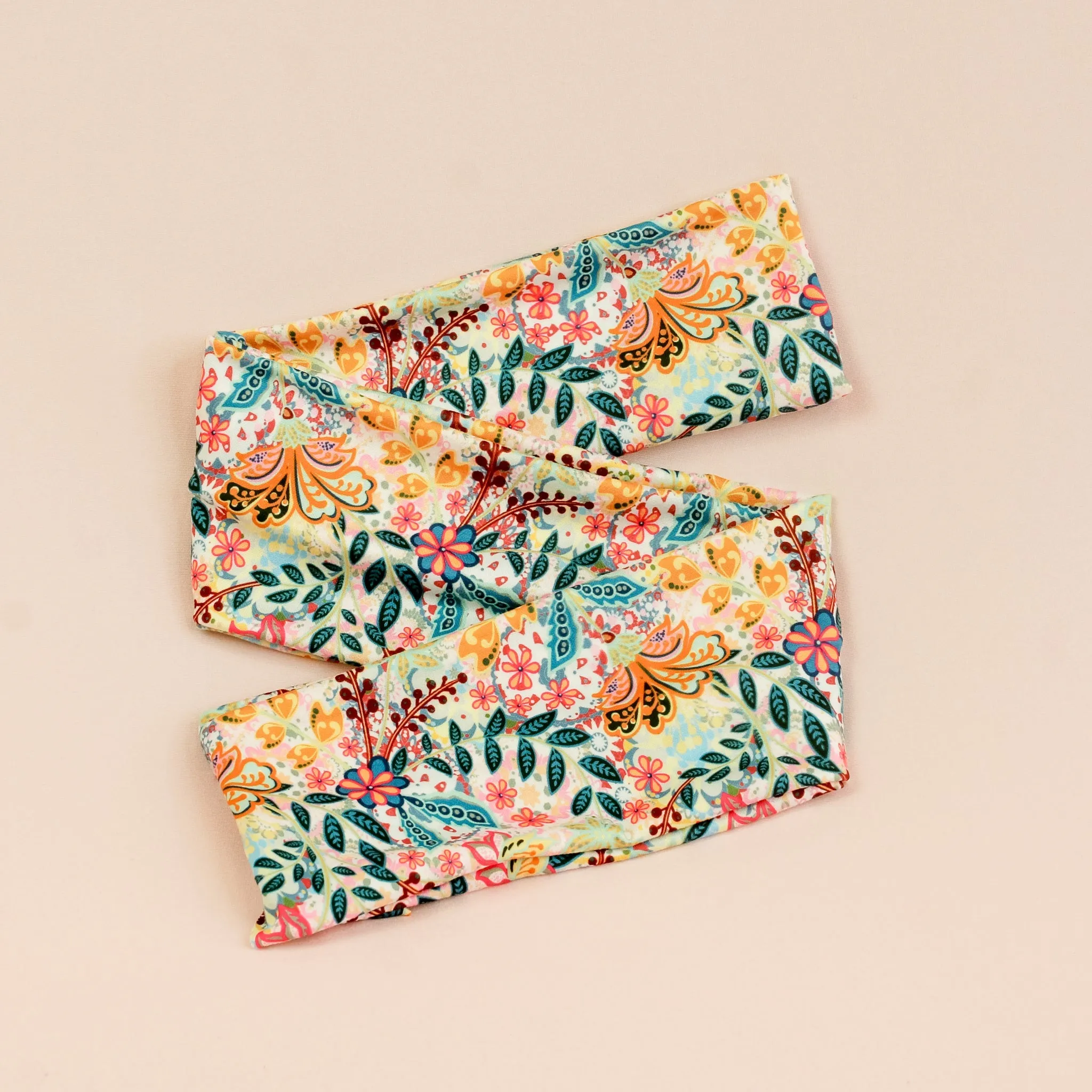 Breezy Boho Floral Wrap Headband