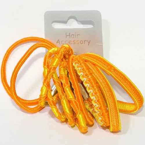 Bright Citrus Colored Elastics - Pack of 12
